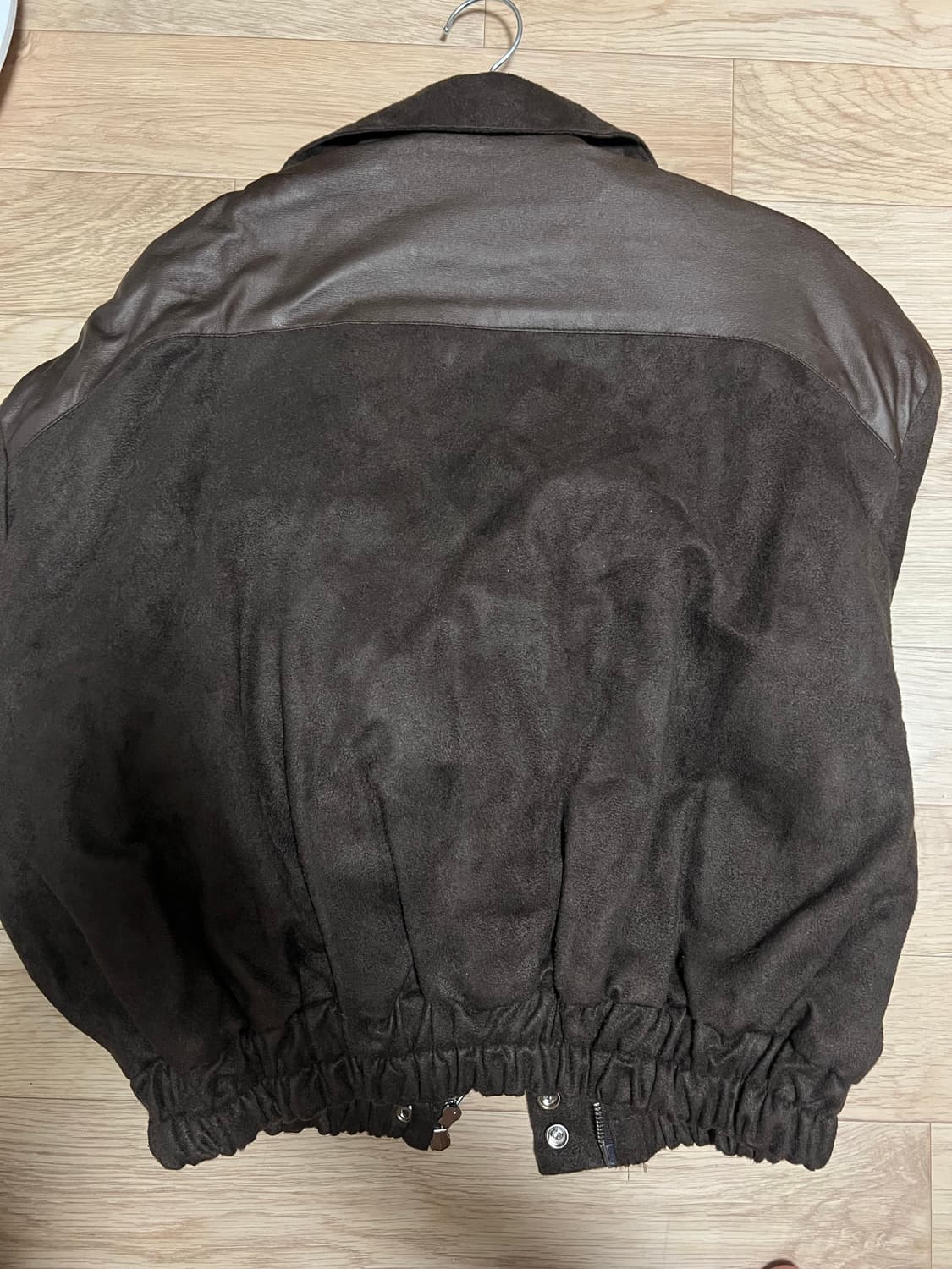 레터프롬문 셀리나 스웨이드 누빔 점퍼 브라운 상품이미지3