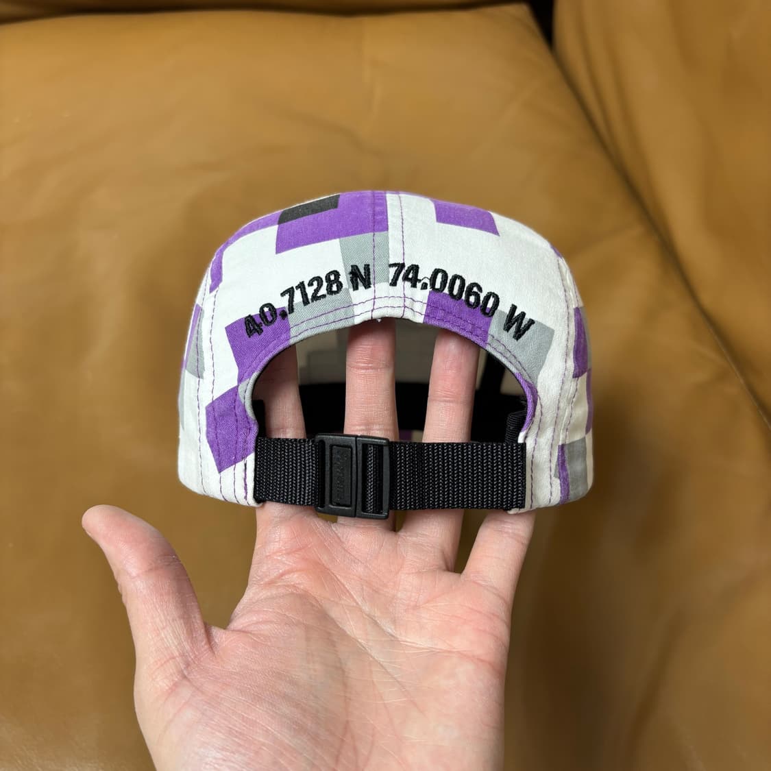 슈프림 캠프캡 모자 박스로고 밀리터리 카모 퍼플 상품이미지7