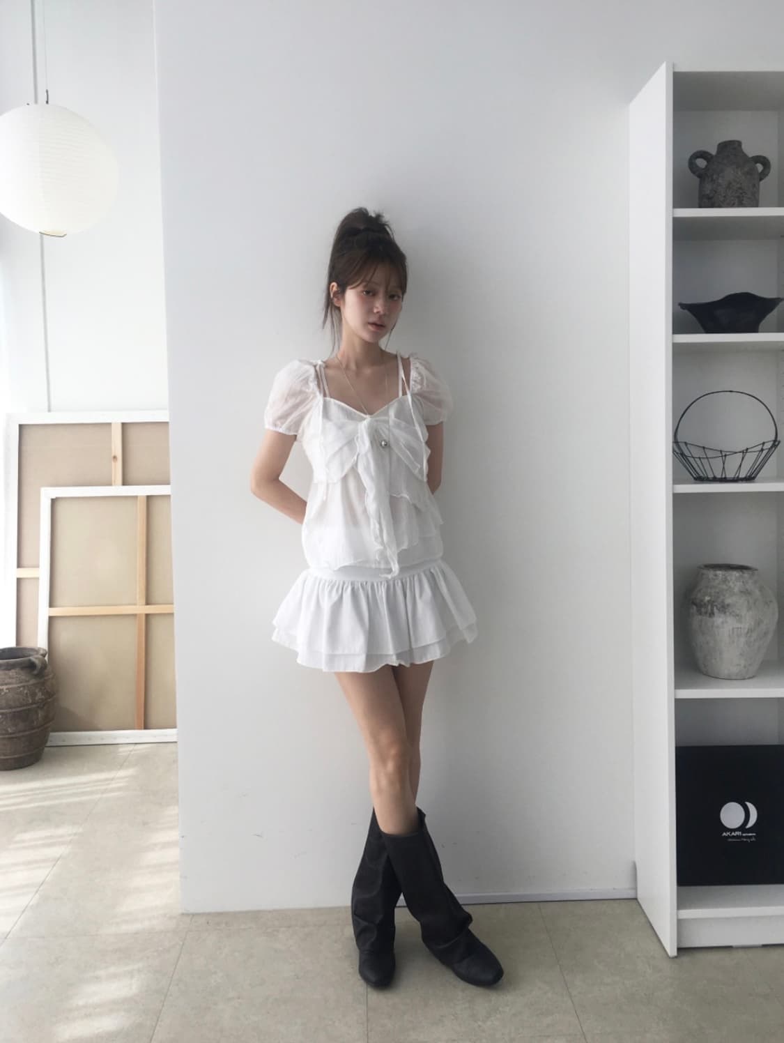 peony blouse white 상품이미지2