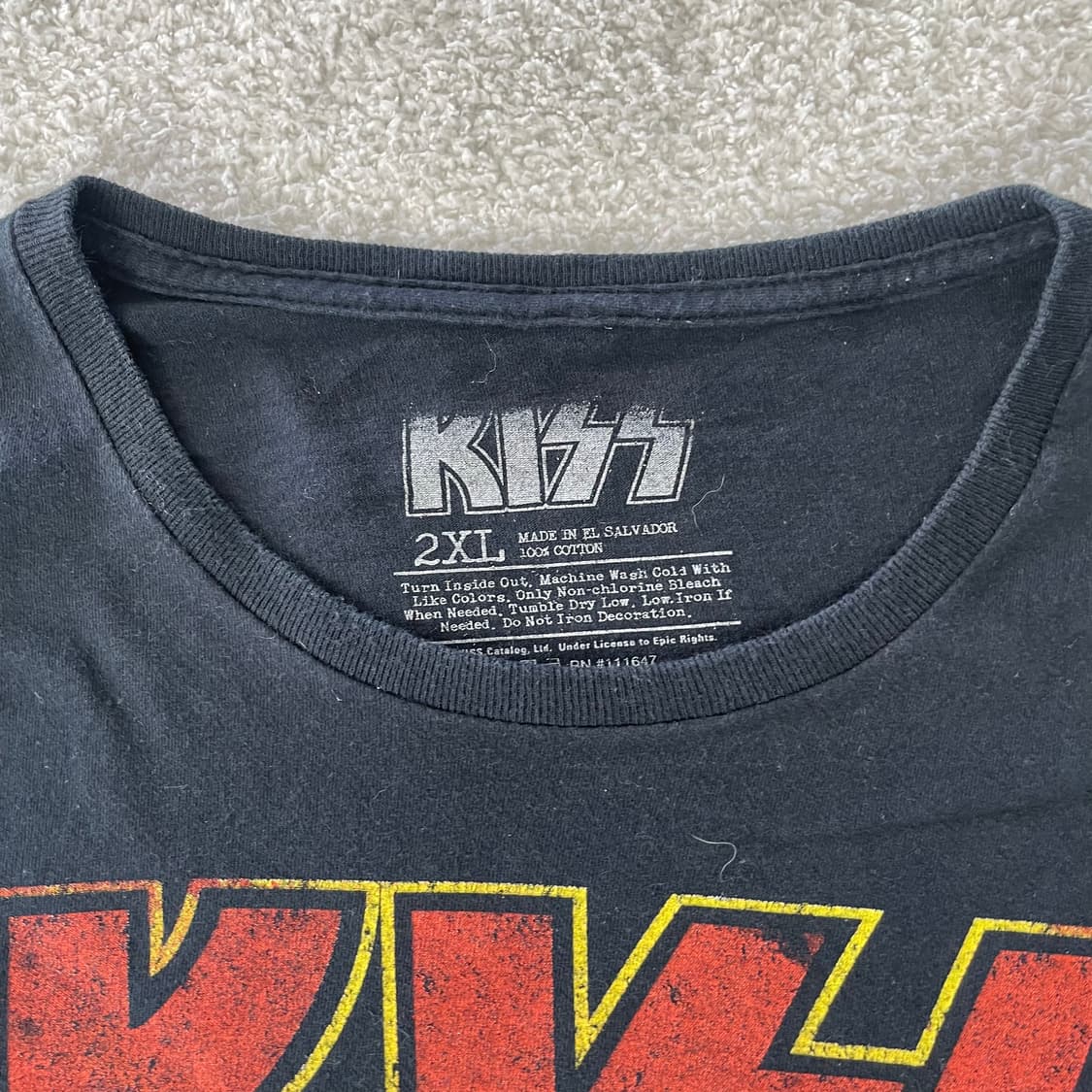 KISS 월드투어 프린팅 티셔츠 상품이미지4