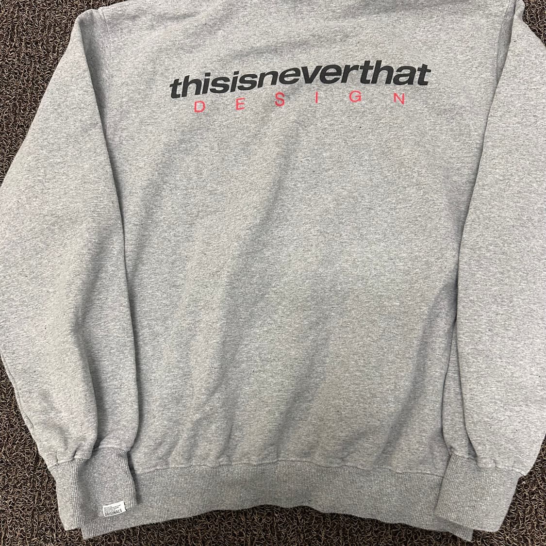 디스이즈네버댓 후드티셔츠 그레이 L 상품이미지7