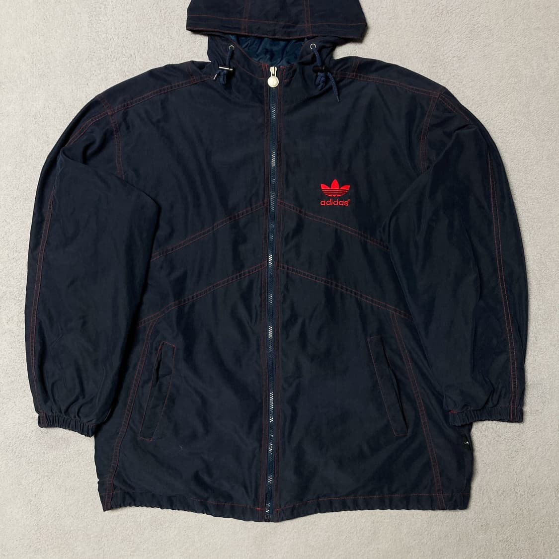 아디다스 90s 올드스쿨 해외판 스티치 후드 바람막이 상품이미지1