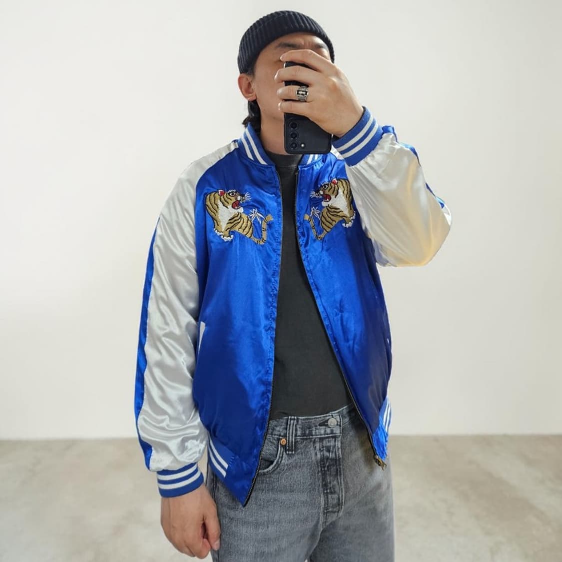 JPN 스카쟌 벨벳 양면 자켓 M0384 상품이미지3