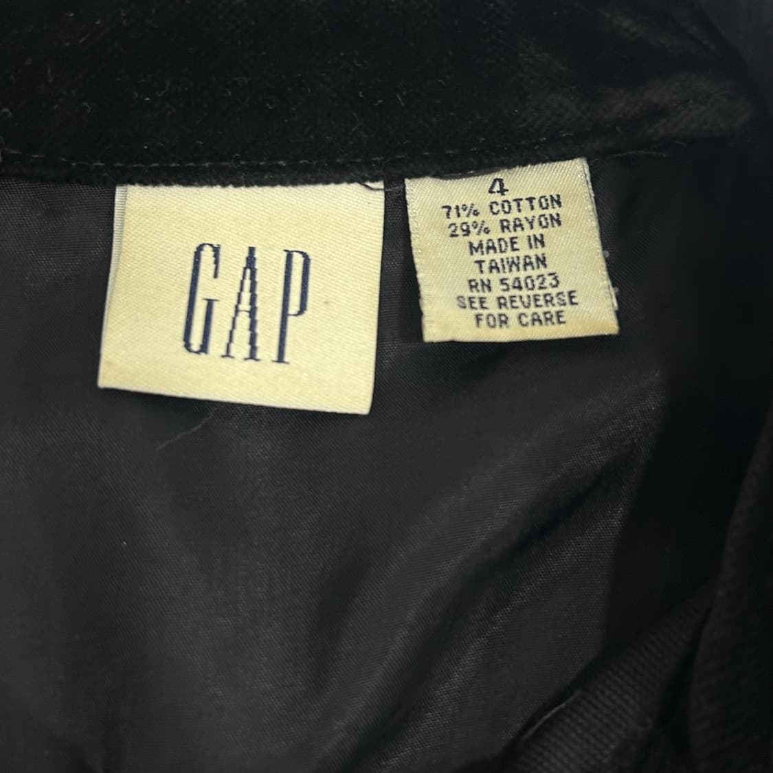 Gap 갭 벨벳 블랙 셔츠 자켓  상품이미지5