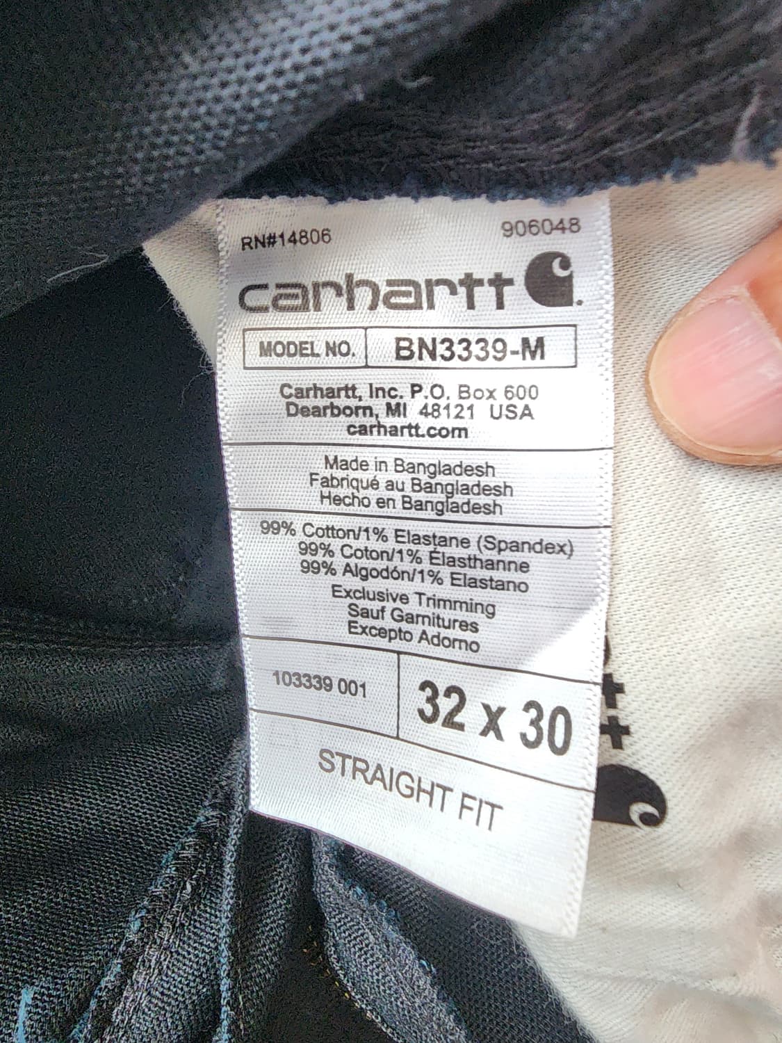 carhartt 칼하트 워크팬츠 팜 32사이즈 상품이미지8