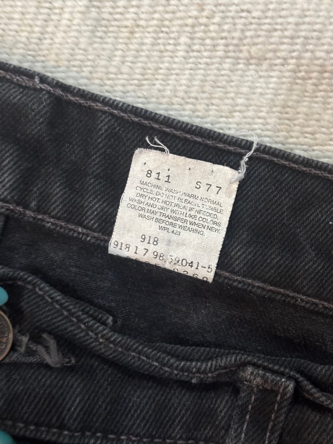 90's MADE IN USA 🇺🇸 리바이스 505 레귤러핏 흑청 상품이미지9
