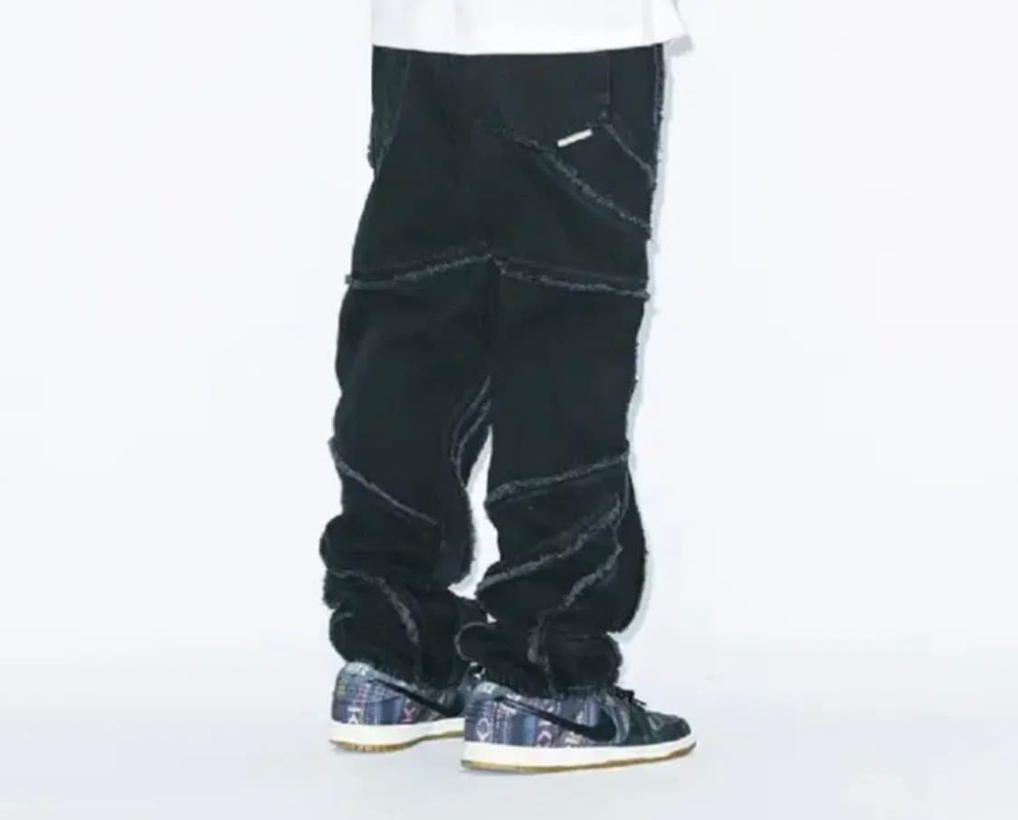 예스아이씨 스파이럴 컷오프 데님팬츠 상품이미지3