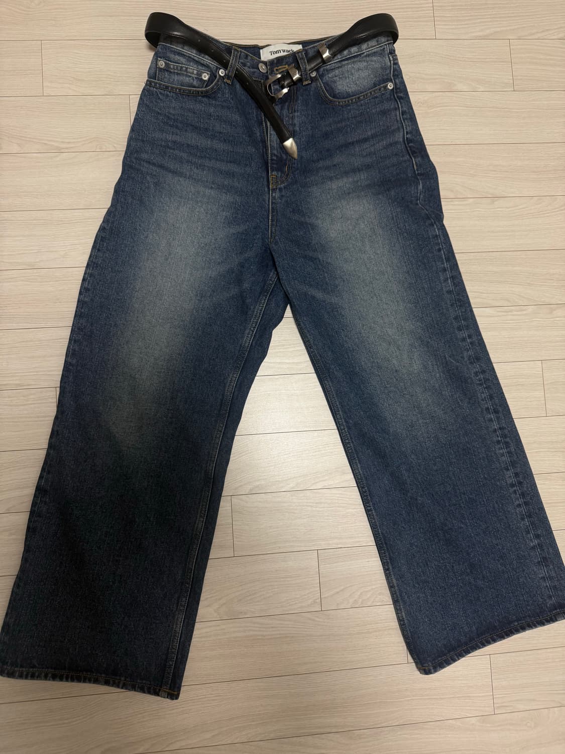 토니웩 레그와이드데님진 미드블루 28 상품이미지2