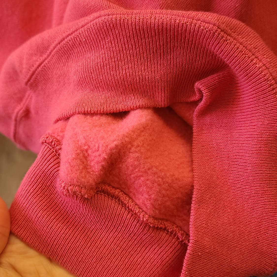 90s 헤인즈 빈티지 스웻셔츠 플레인 스웻셔츠 핫핑크 L 상품이미지7