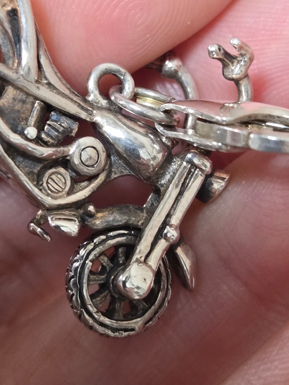 925 실버 빈티지 바이크 펜던트 / 미니 모터사이클 참 상품이미지8