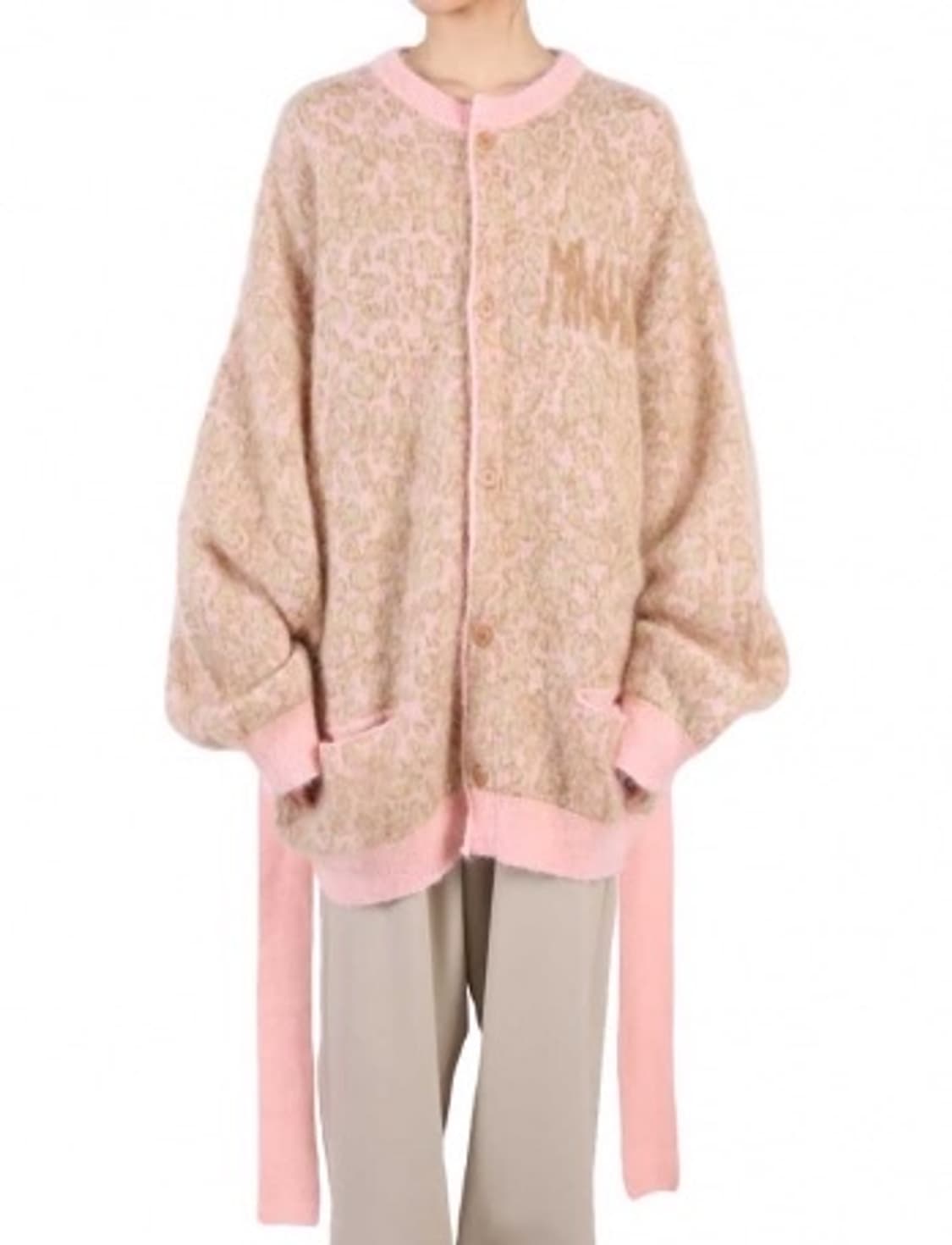 마리아노 레오파드 베이비핑크 가디건  상품이미지2