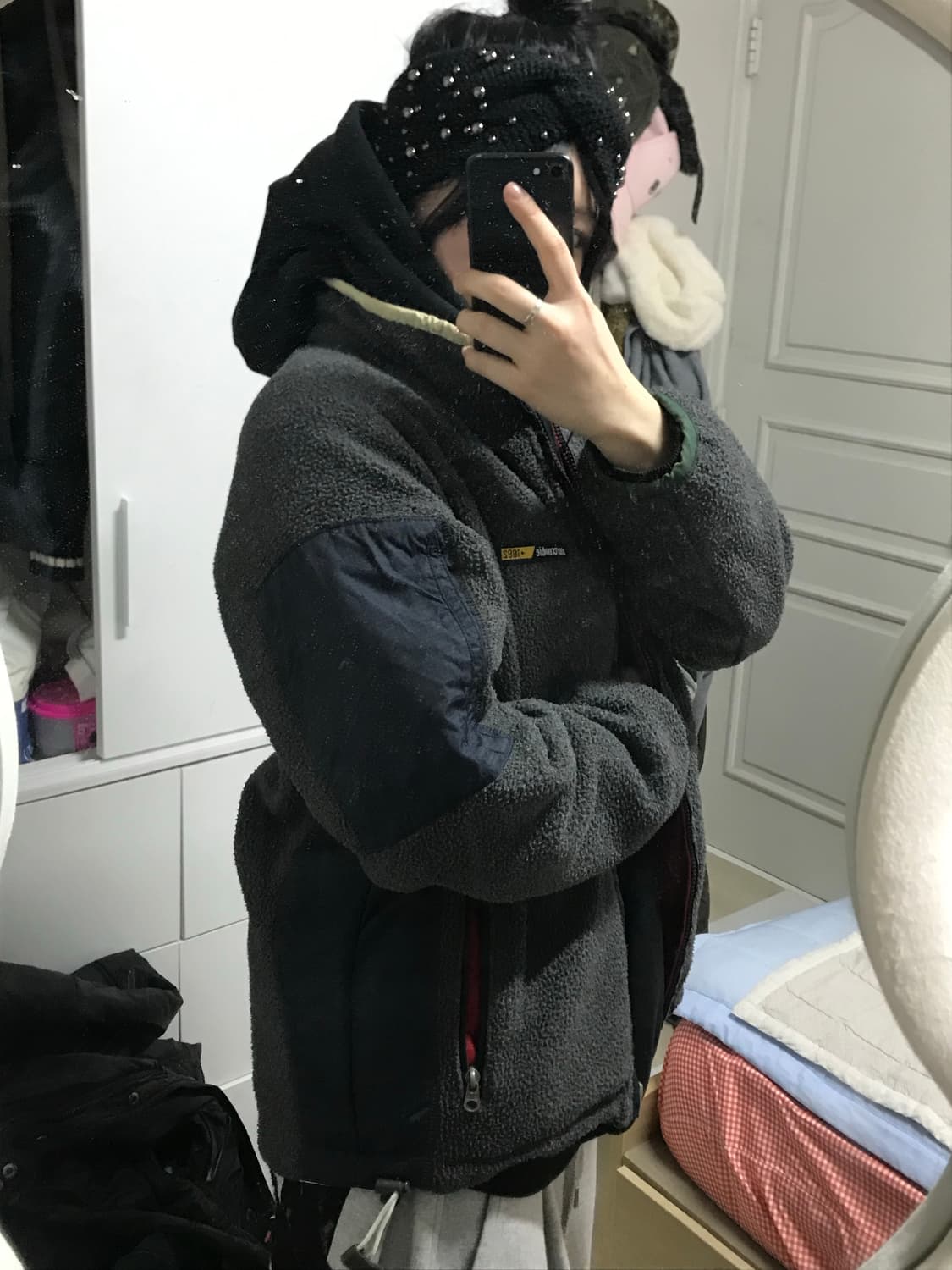 아베크롬비 2way 후리스 자켓 상품이미지5