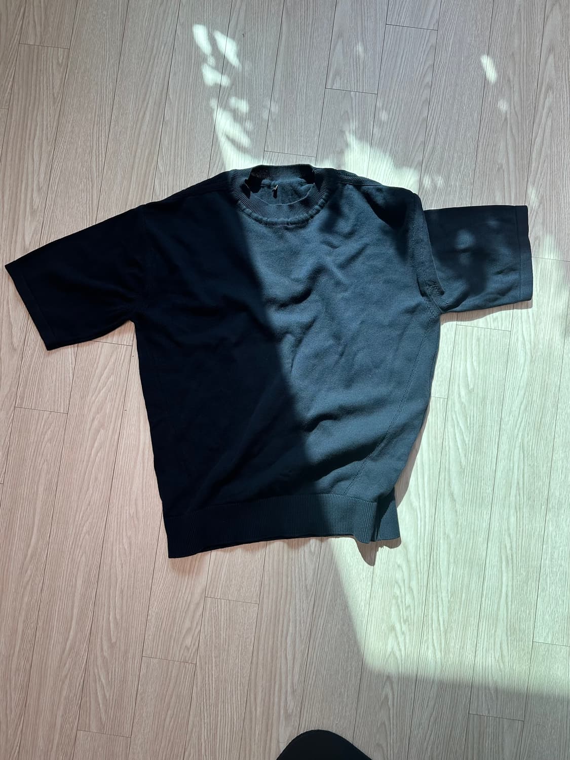 폴리테루 니트 1/2 다크네이비 3size 상품이미지1