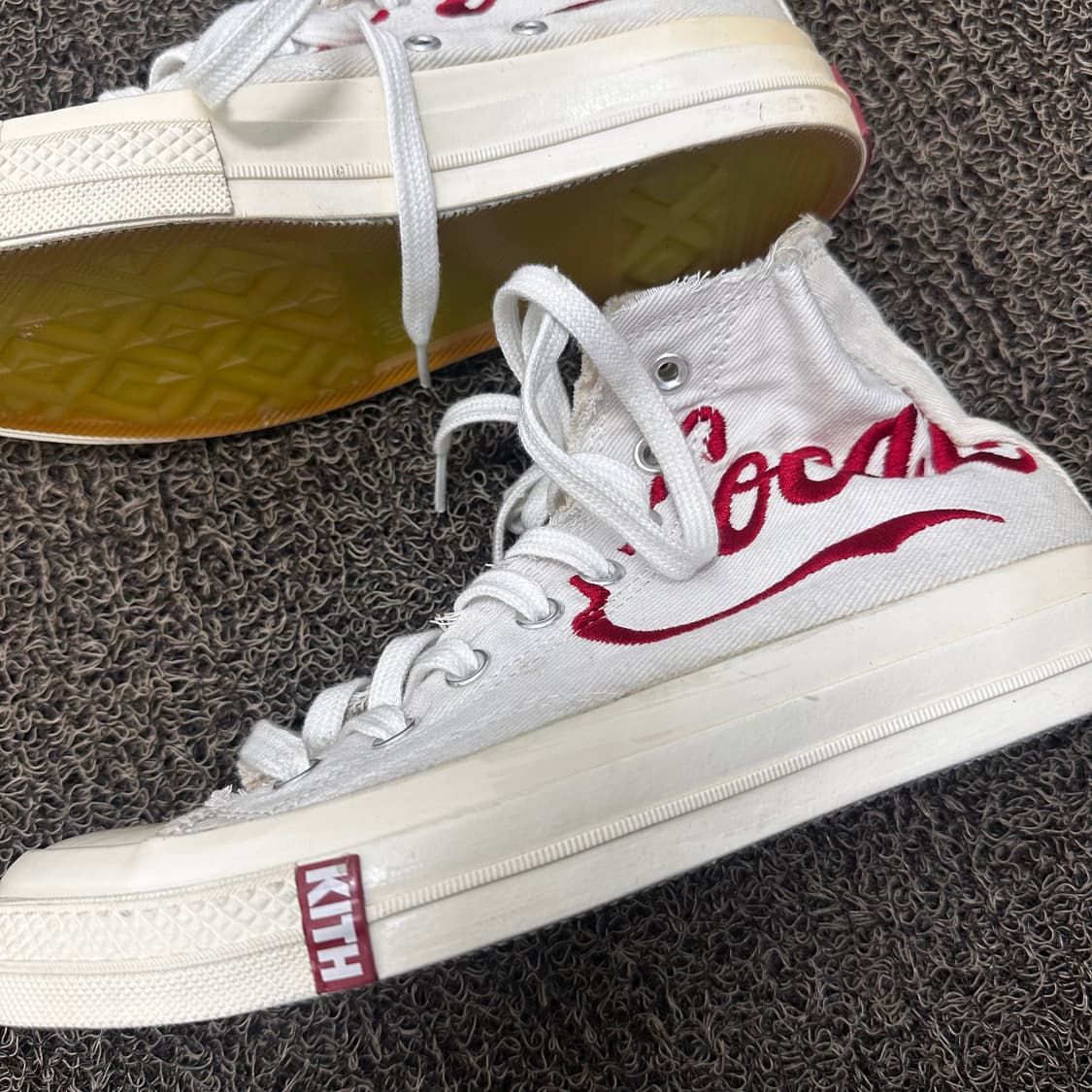 컨버스 X KITH 코카콜라 콜라보 하이 스니커즈 7.5 상품이미지3