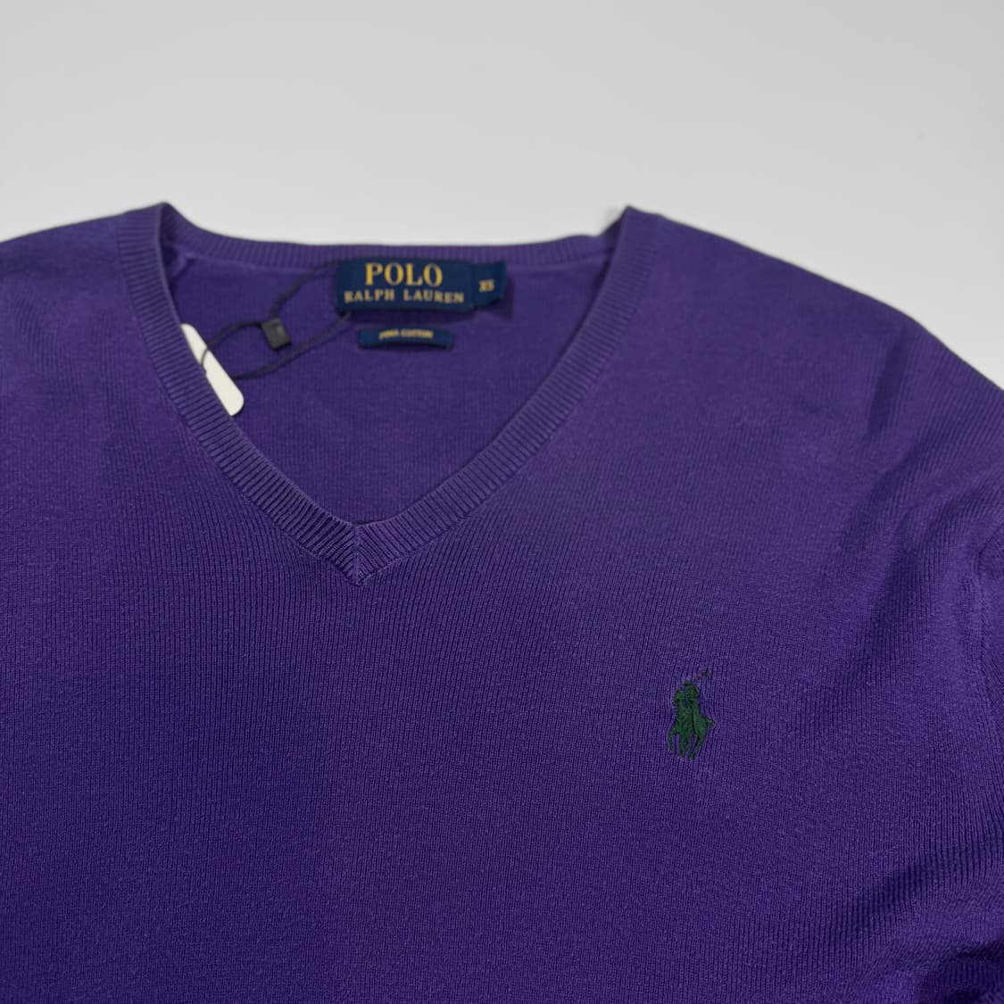 폴로 랄프로렌 퍼플 브이넥 니트 상품이미지2