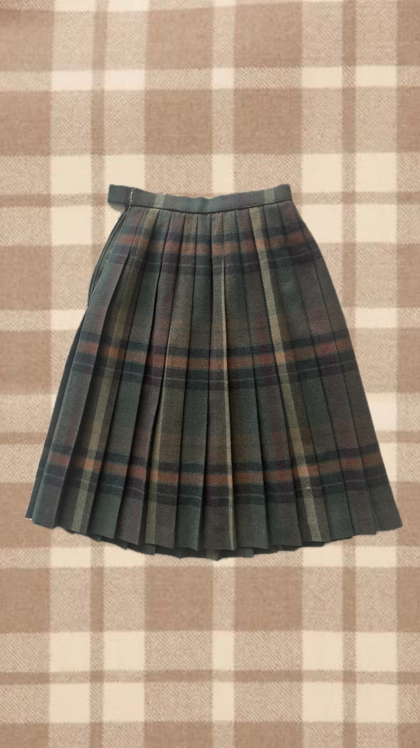 빈티지 체크 스커트 상품이미지1