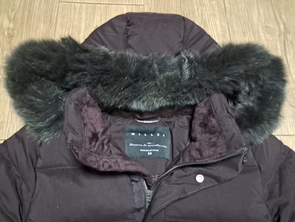 밀레 여성 폭스퍼 롱패딩 95 상품이미지5