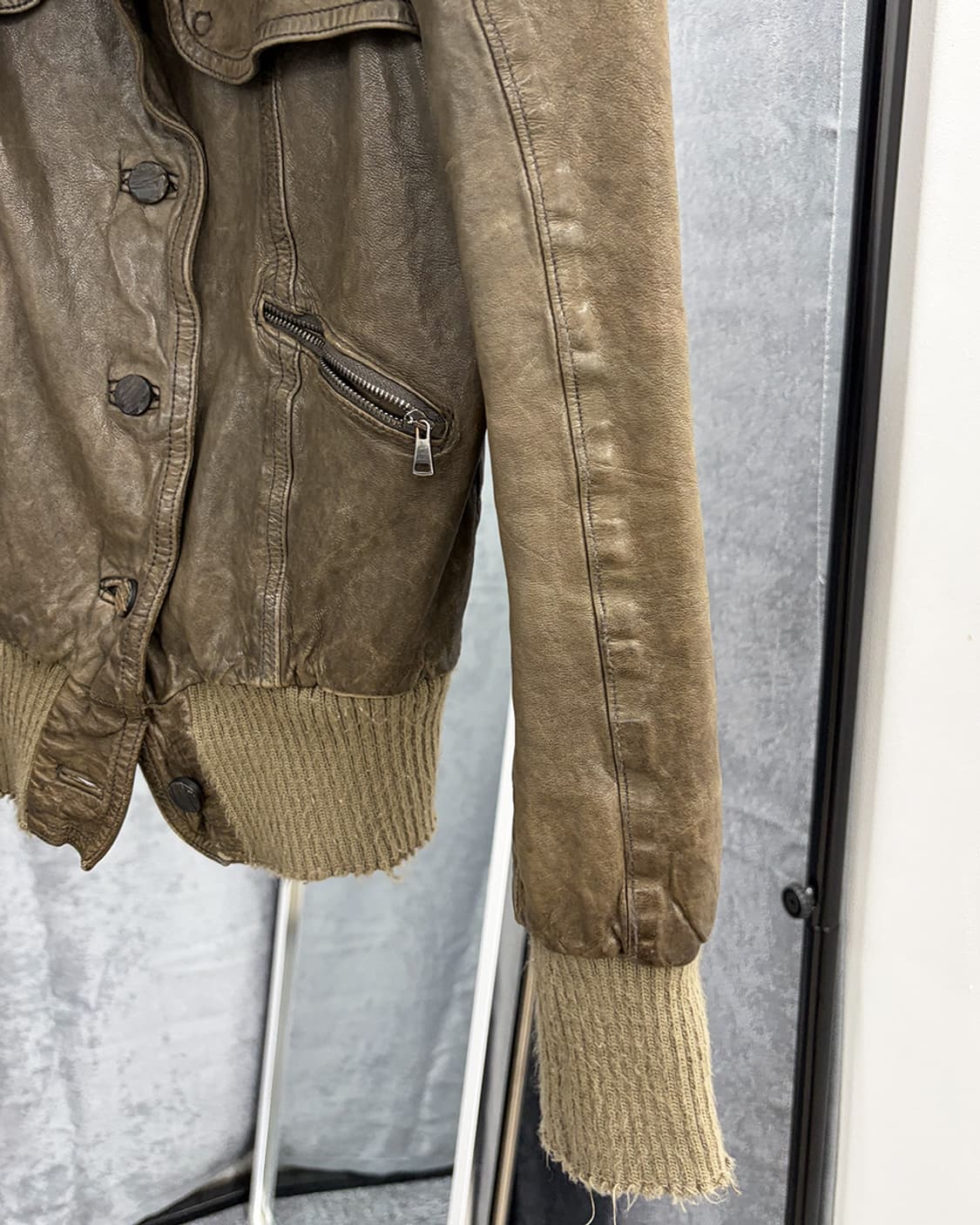 조르지오 브라토 퍼 트리밍 베라펠레 레더 자켓 상품이미지5