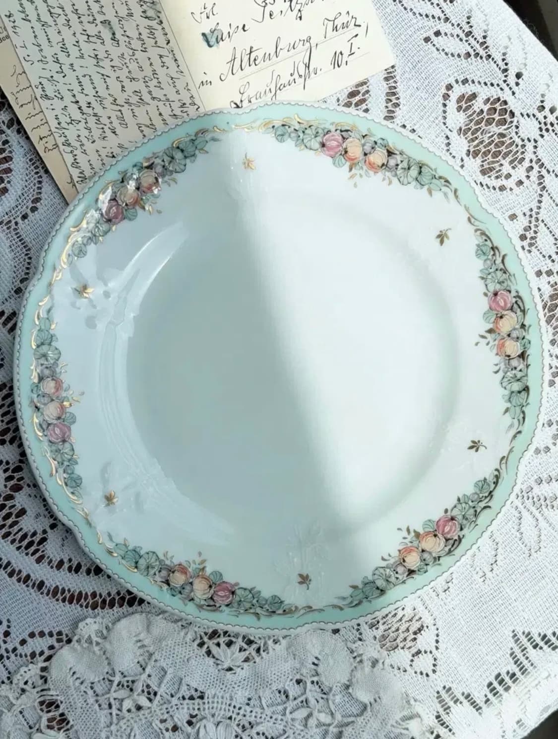 [레어]독일 빈티지 카이저 뒤바리 자르뎅 샐럿 접시 상품이미지1