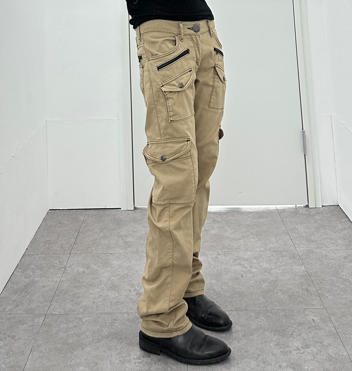 Lee zipper point back strap detail moto  상품이미지1