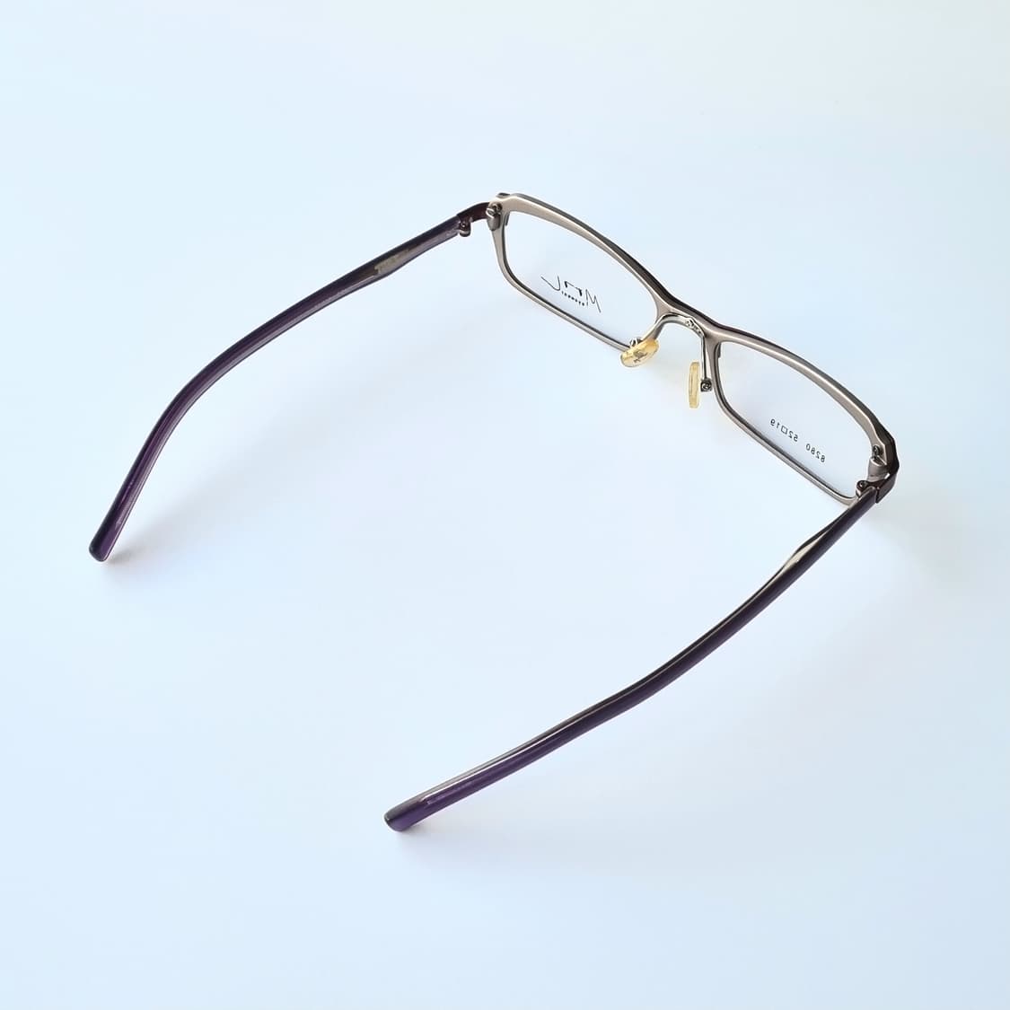 데드스탁  긱시크 사각 레드&실버 투톤 안경테 349 상품이미지5