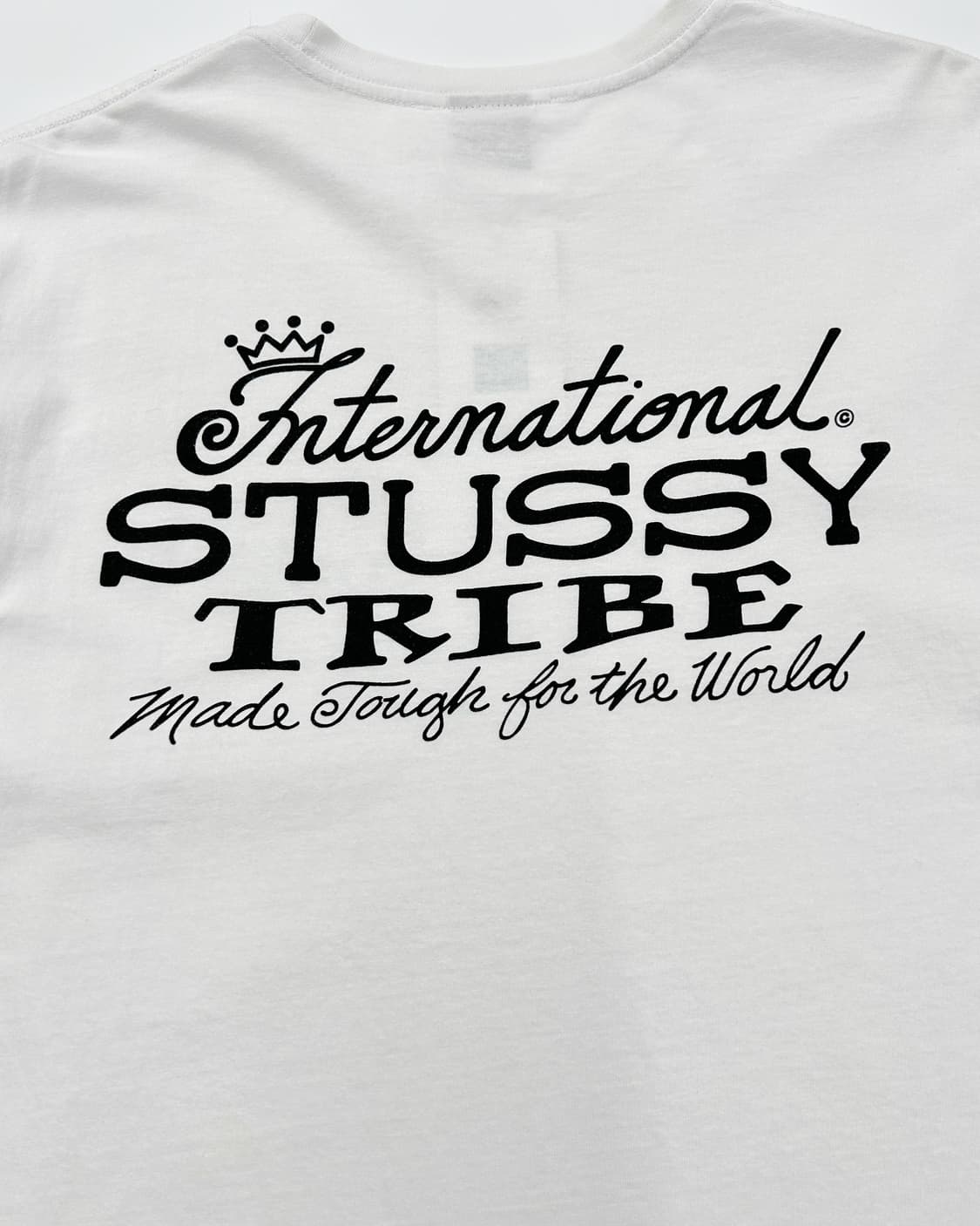 Stussy USA 90s 트라이브 반팔 티셔츠 화이트 상품이미지5