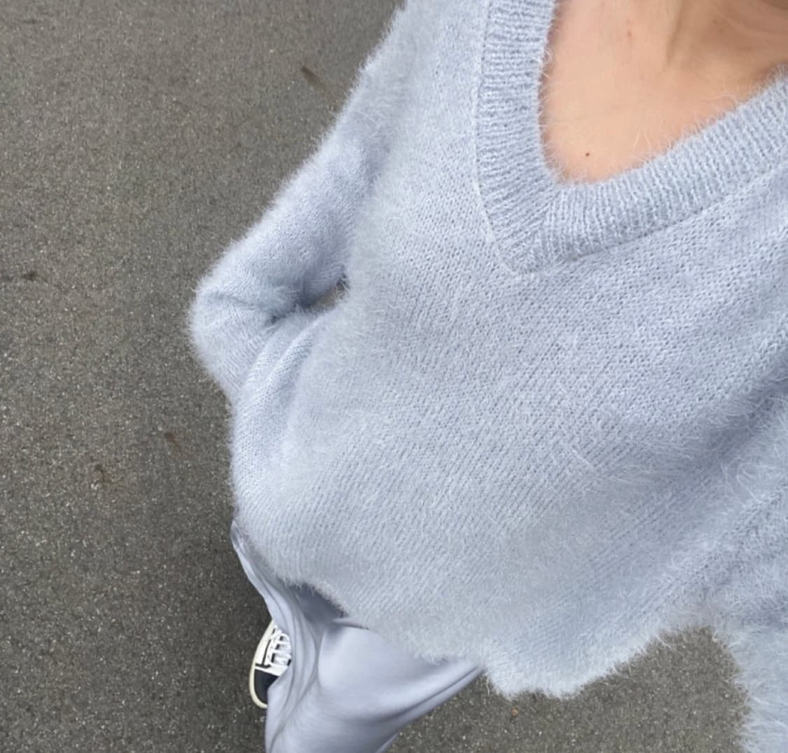 샹스마켓 헤어리 솜사탕 니트 상품이미지4