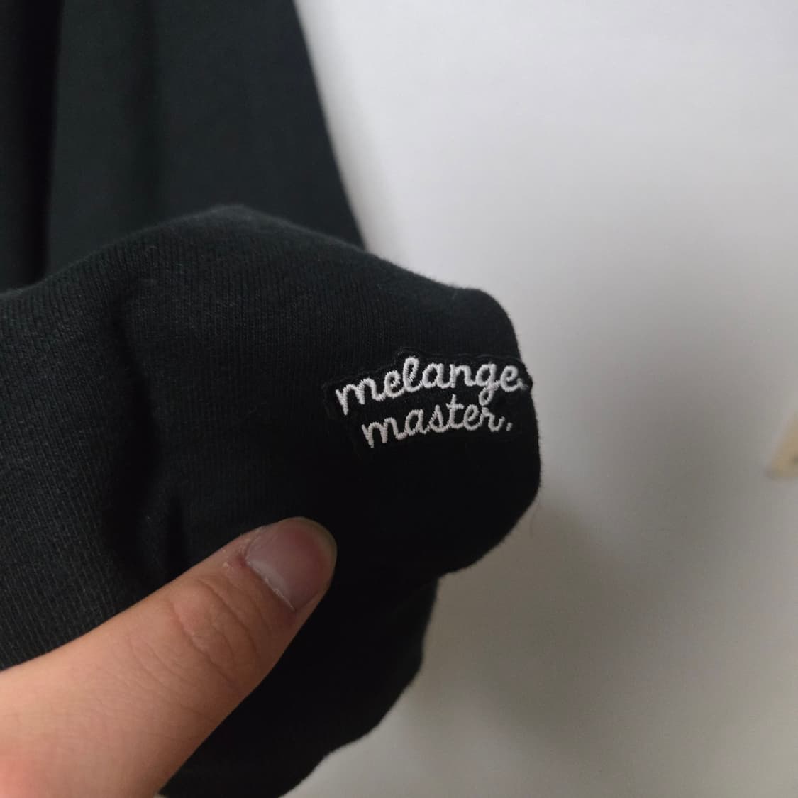 멜란지마스터 블랙 후드티/ 남성 후드티/ 여성 후드티  상품이미지2