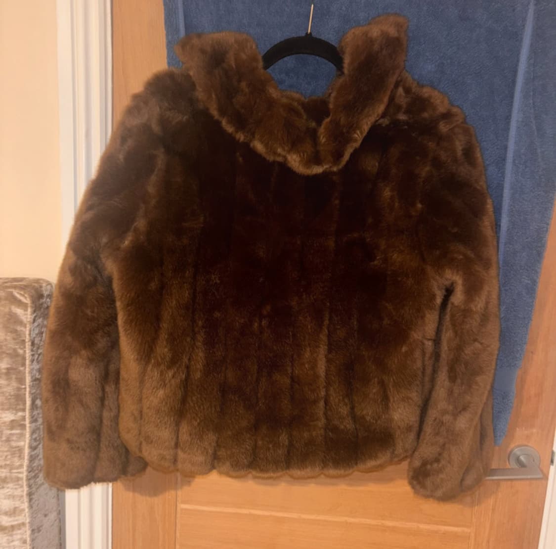 브라운 숏 퍼자켓 상품이미지3