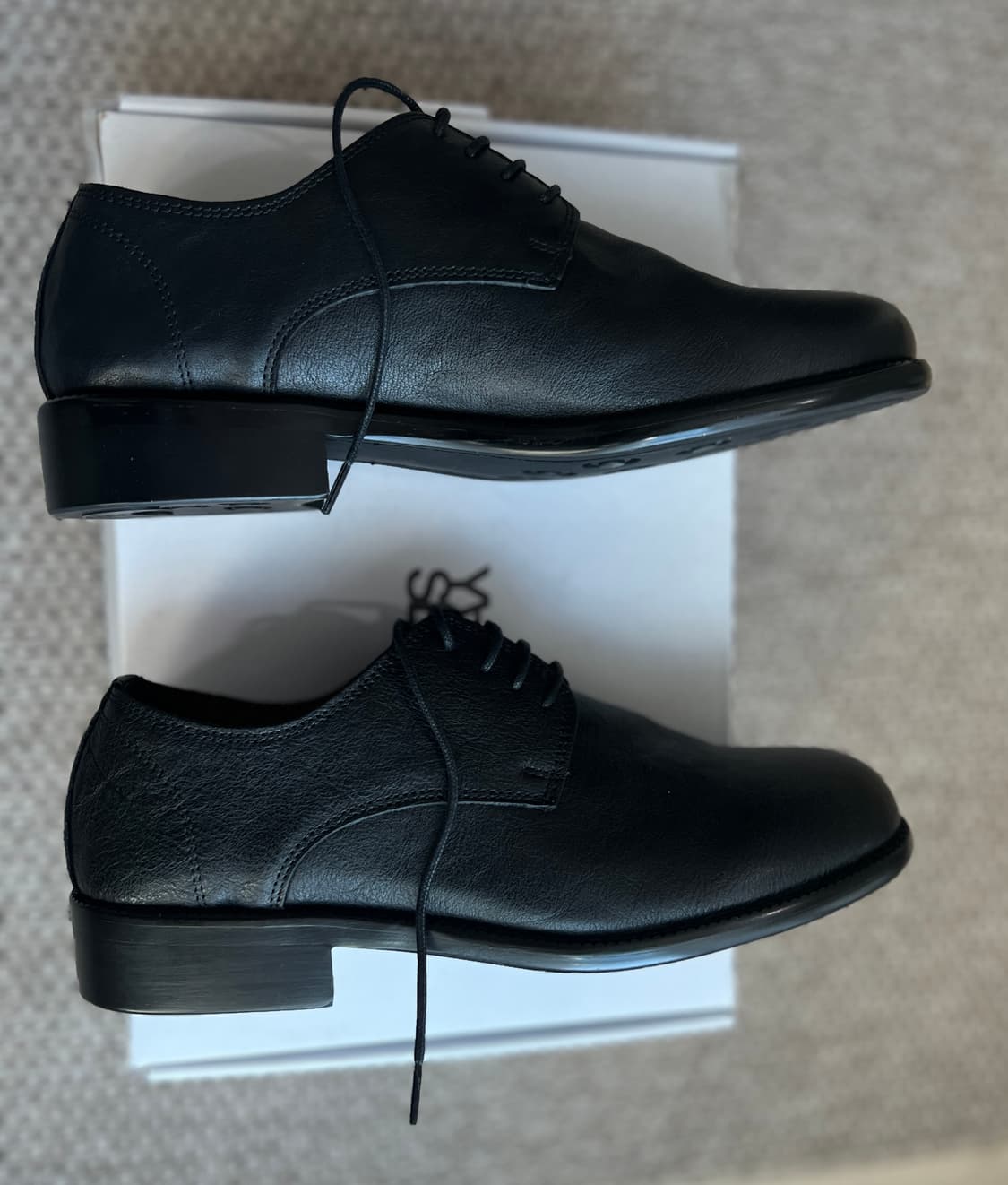 홀리 홀스하이드 컴포트 더비 슈즈 블랙,260 상품이미지7