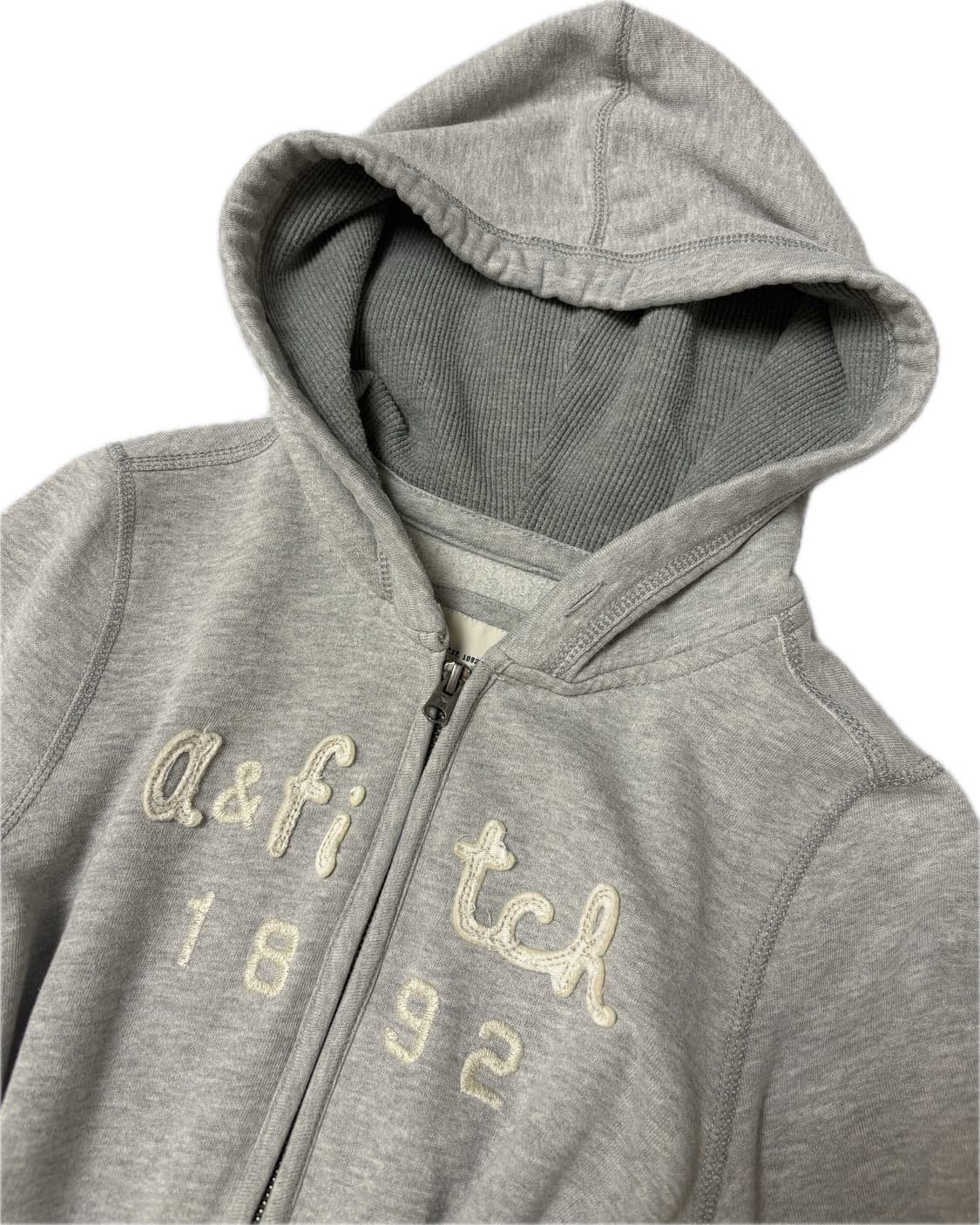 아베크롬비 후드집업 그레이 딱붙핏 상품이미지3