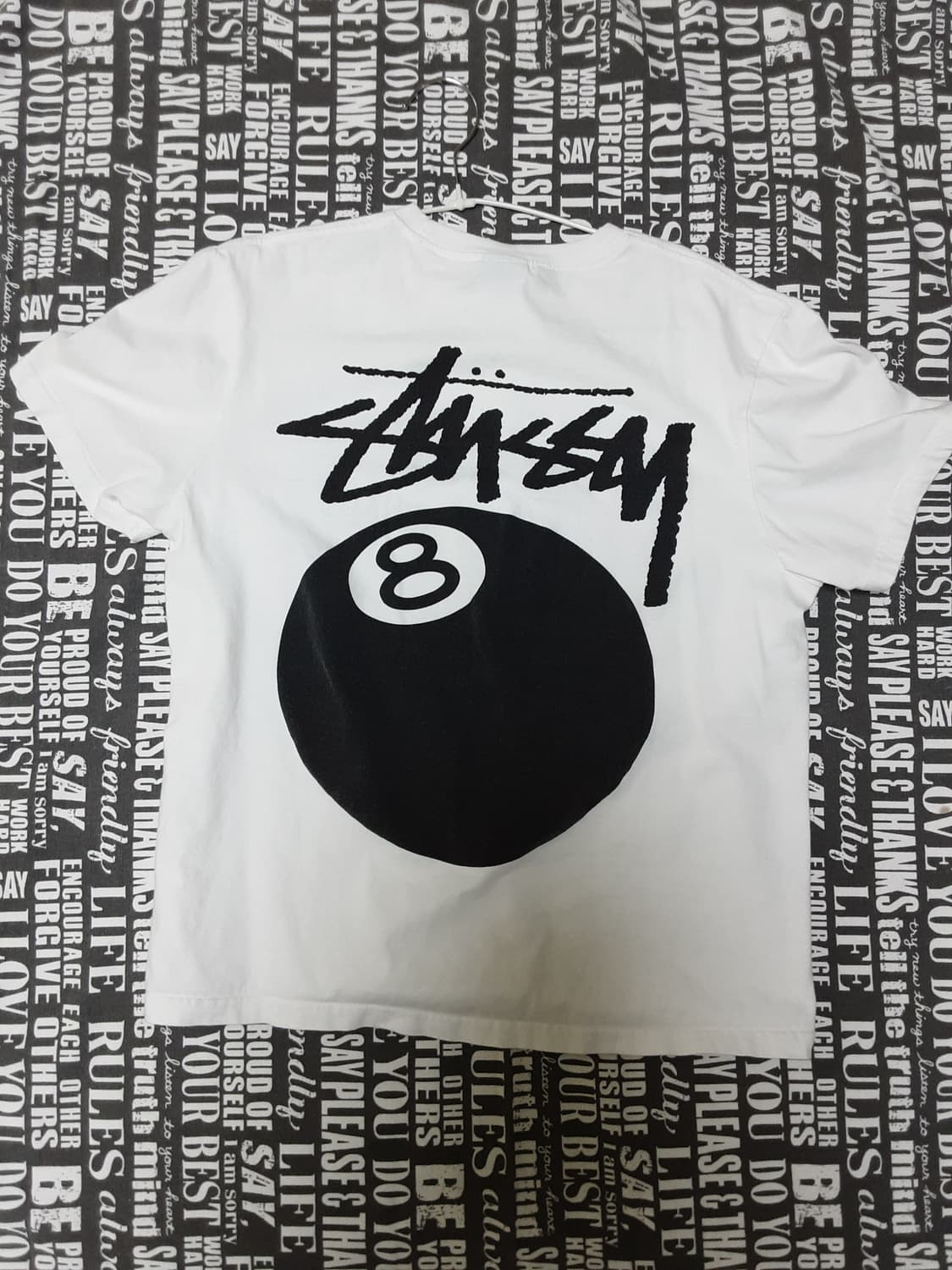 스투시 8볼 반팔 화이트 s 상품이미지2