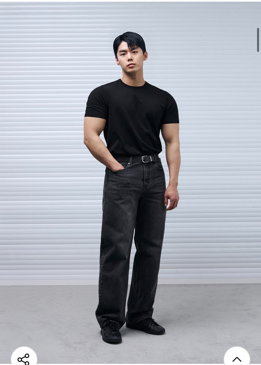 (새상품)(XL)드로우핏 만재 콜라보 러스티 머슬핏 티셔츠 BLACK반 상품이미지6