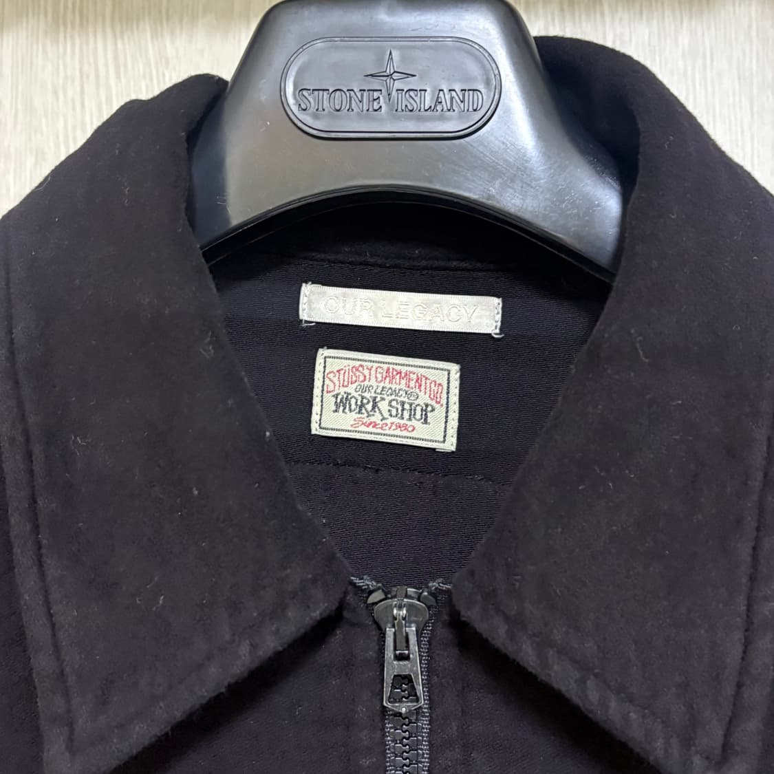 [M] 스투시 아워레가시 몰스킨 자켓 블랙 상품이미지3