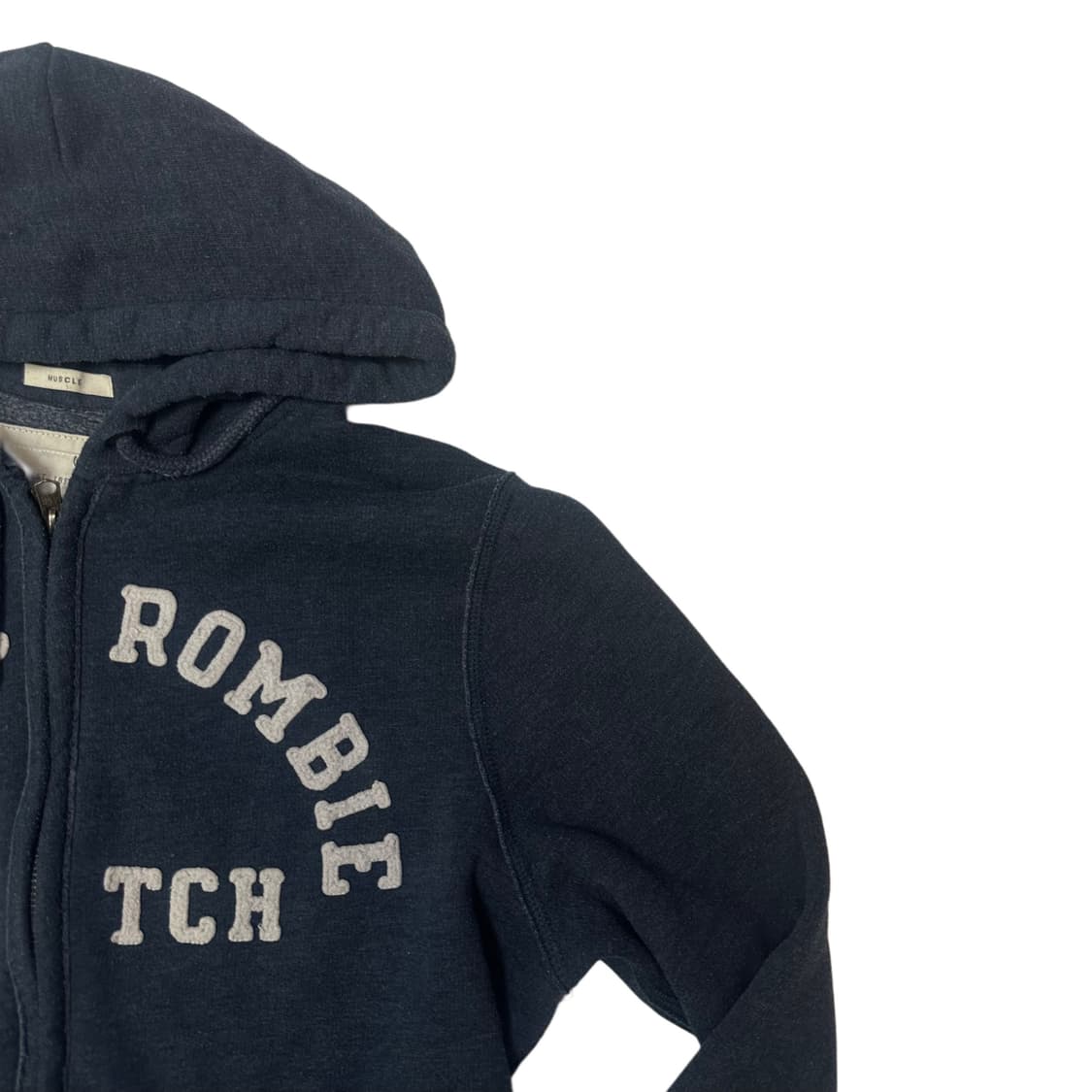 아베크롬비 타이트핏 네이비후드집업 XL 상품이미지2