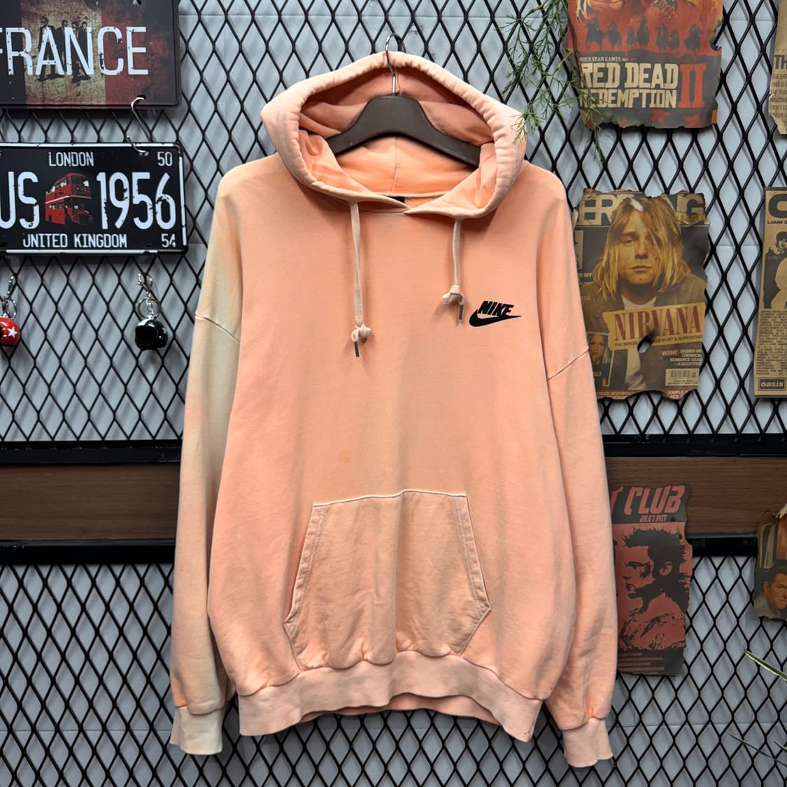 나이키 후드티 후면 빅 스우시 로고 포인트 피치 상품이미지2