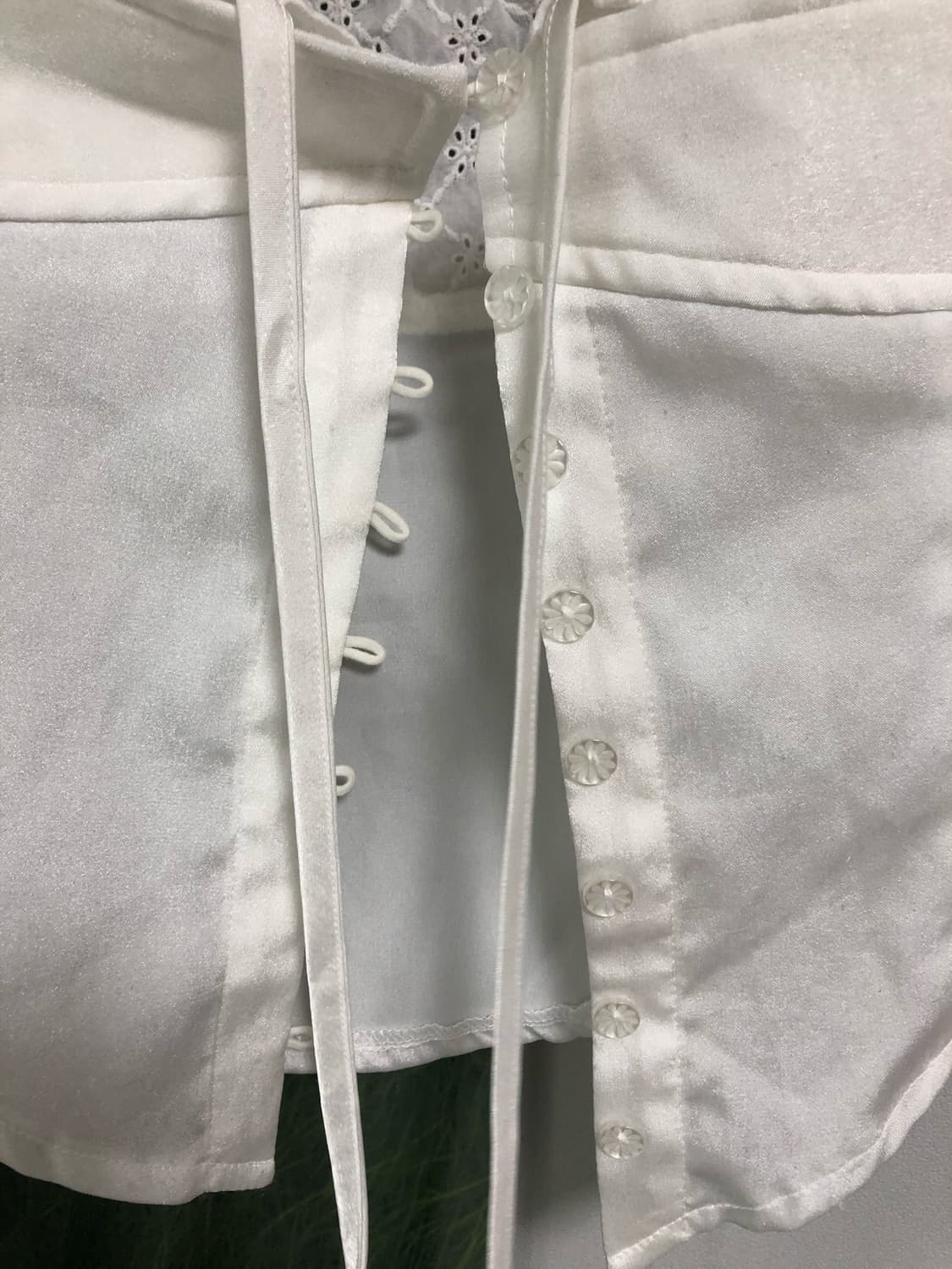 카시코 kashiko 블라우스 레이스 레이어드 슬리브리스 M 상품이미지5