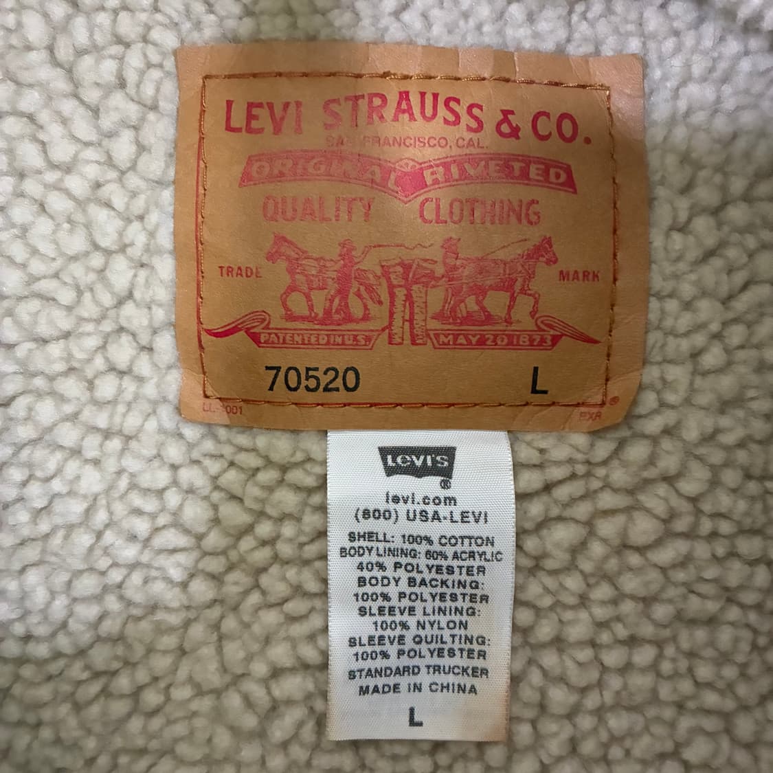 Levi's 리바이스USA 블랙 코듀로이 쉐르파 레드탭 자켓 상품이미지5