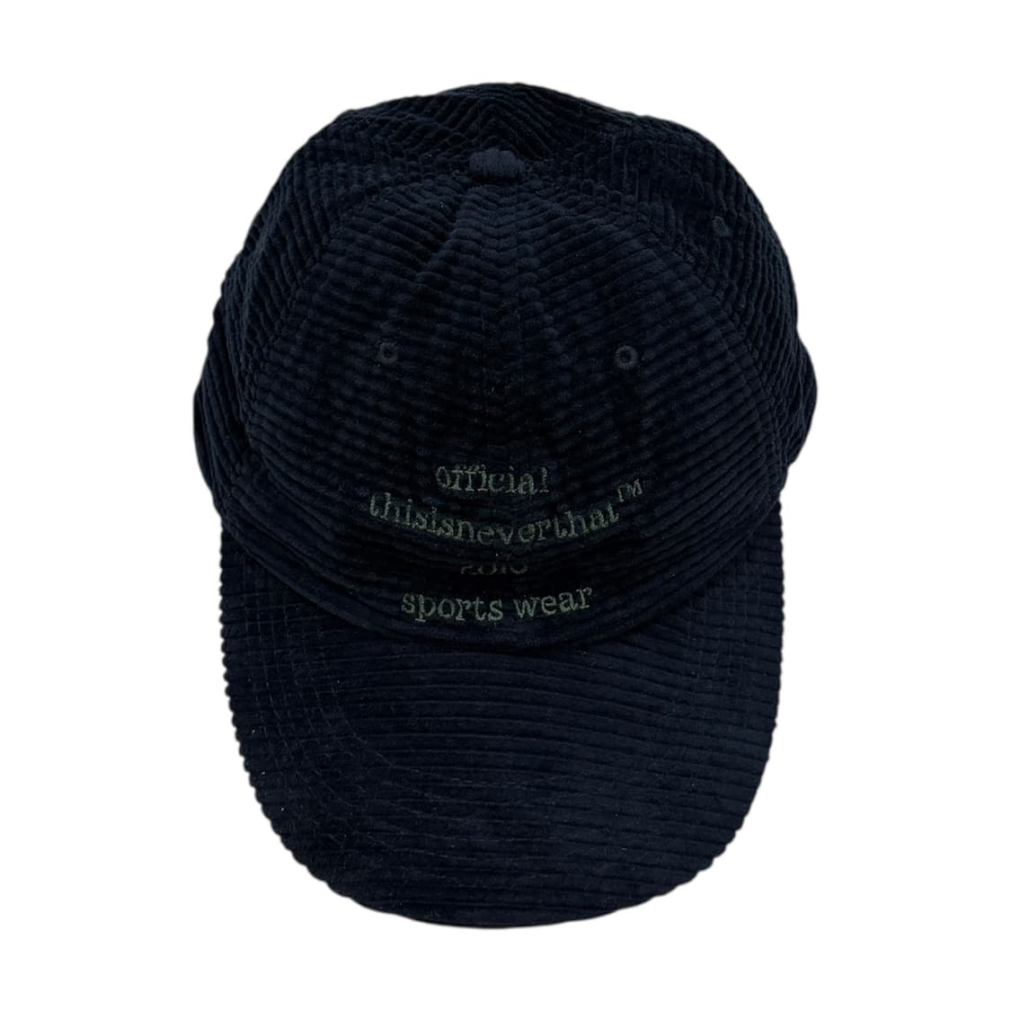 디스이즈네버댓 와이드 웨일 코드 코듀로이 캡 모자 네이비 상품이미지1