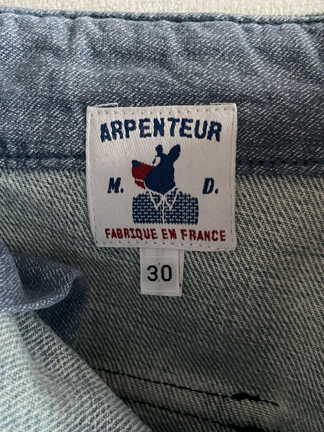 ARPENTEUR 라이트 워시드 데님 쇼츠 30 상품이미지6