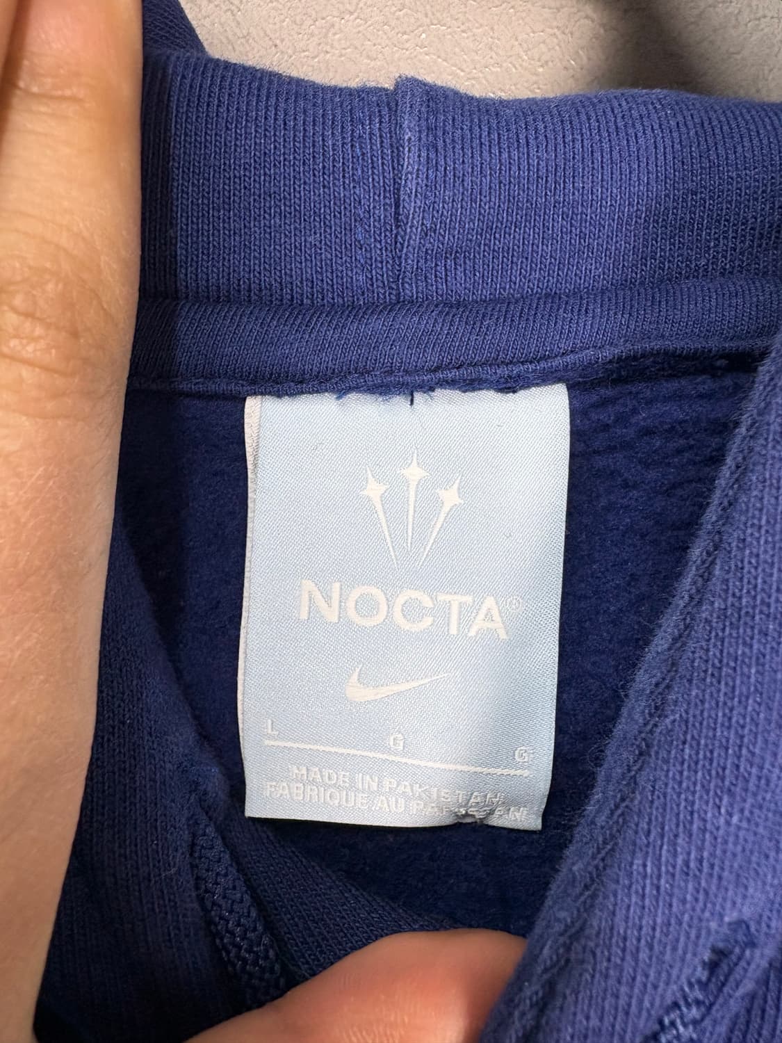 나이키 X 드레이크 녹타 카디널 스탁 에센셜 후드네이비  A3486 상품이미지9