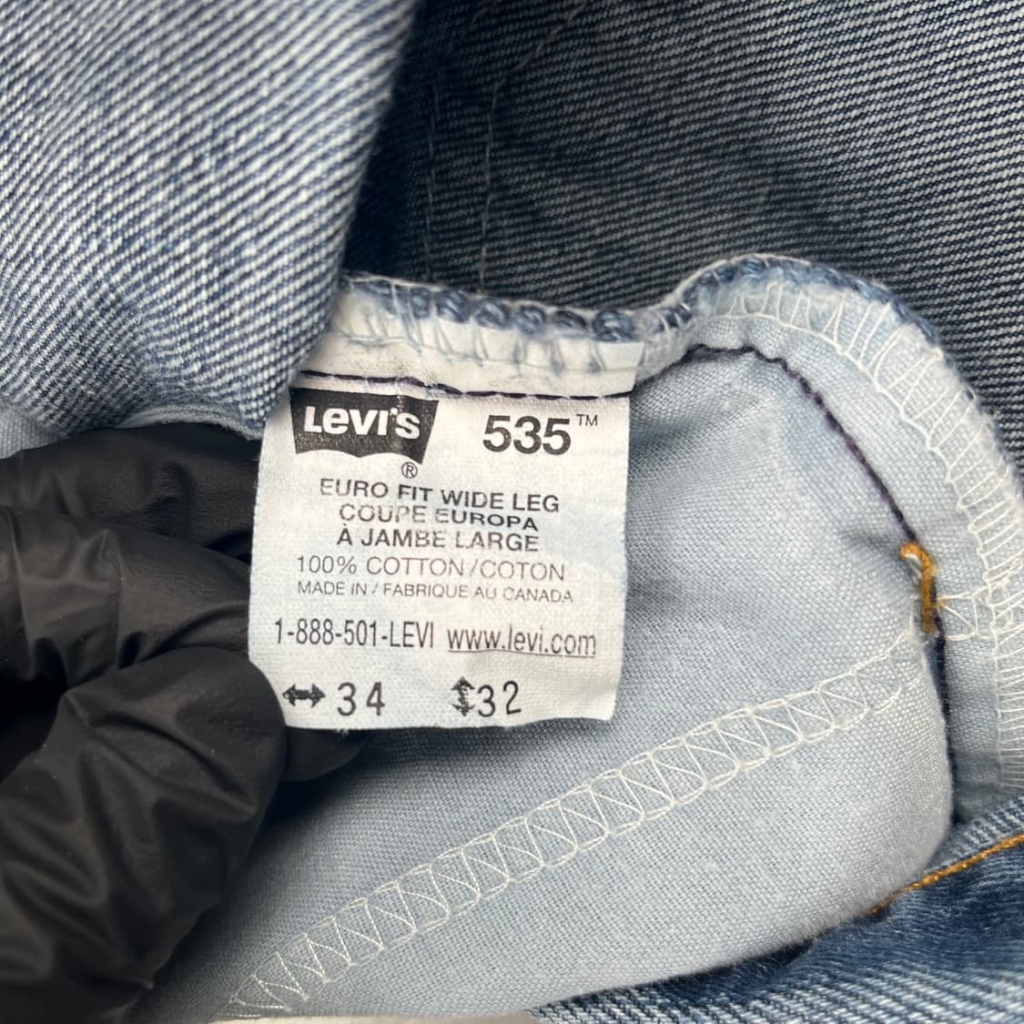 빈티지 리바이스 535 유로핏 와이드렉 데님 상품이미지4