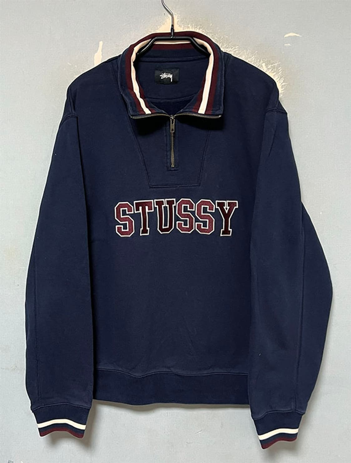 스투시 남자 맨투맨 반집업 겨울 기모 오버핏 XL 105 상품이미지1