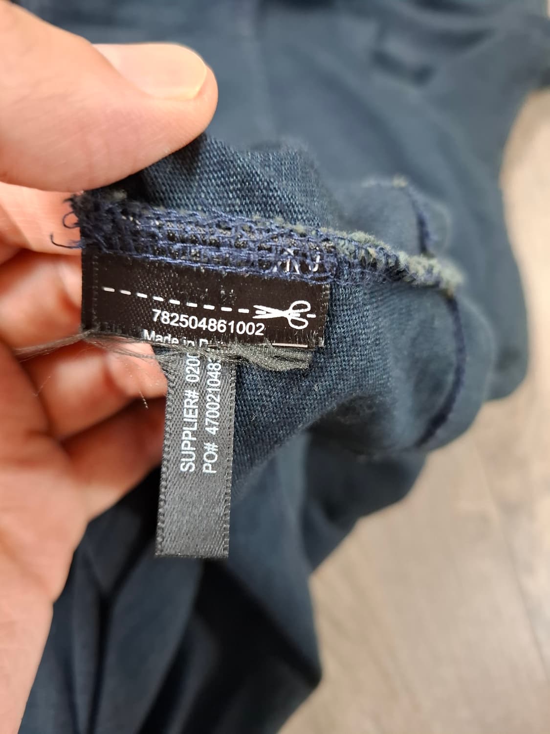 XL RRL 더블알엘 인디고 코튼 크루넥 포켓 반팔 티셔츠 네이비 상품이미지5