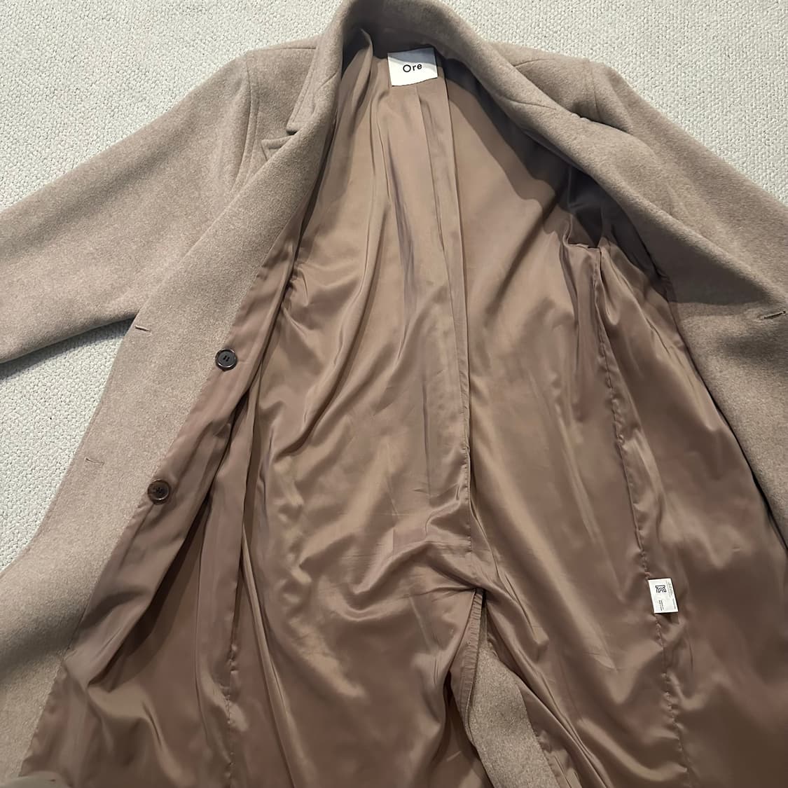 Ore 오어 울 캐시미어 더블 코트 상품이미지4