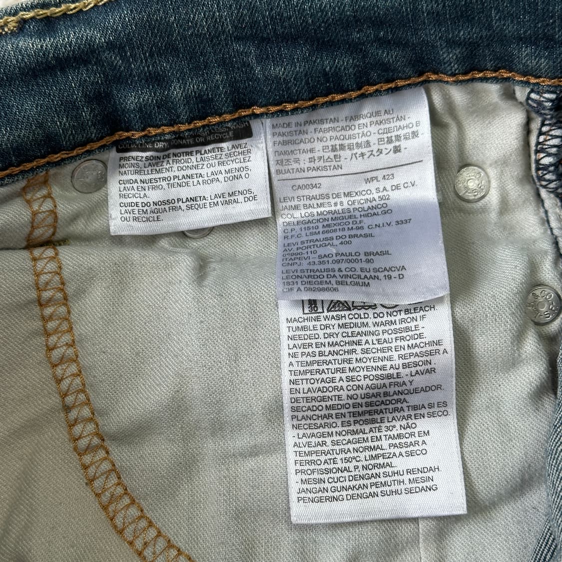 리바이스 511 데님 팬츠 상품이미지7