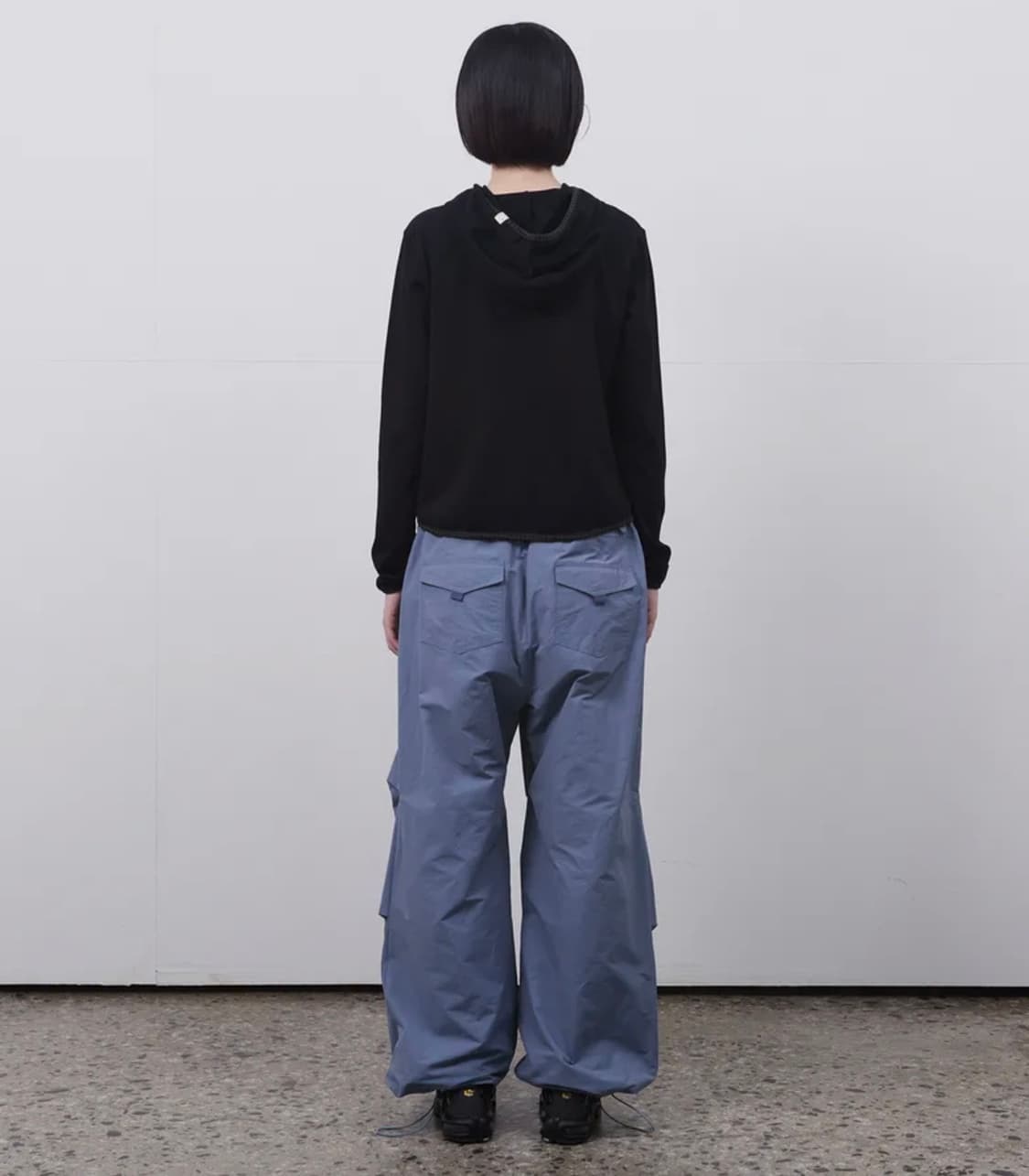 오헤시오 OHESHIO 롱후드티 블랙 상품이미지2