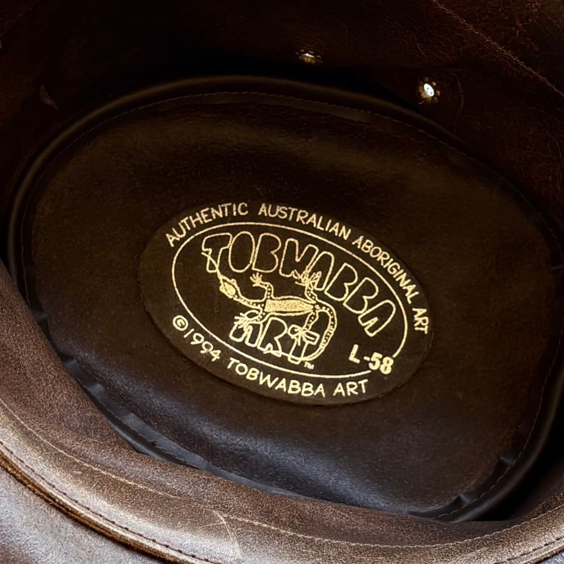 90s 오스트레일리아 TOBWABBA 스웨이드 레더 카우보이 햇 상품이미지8