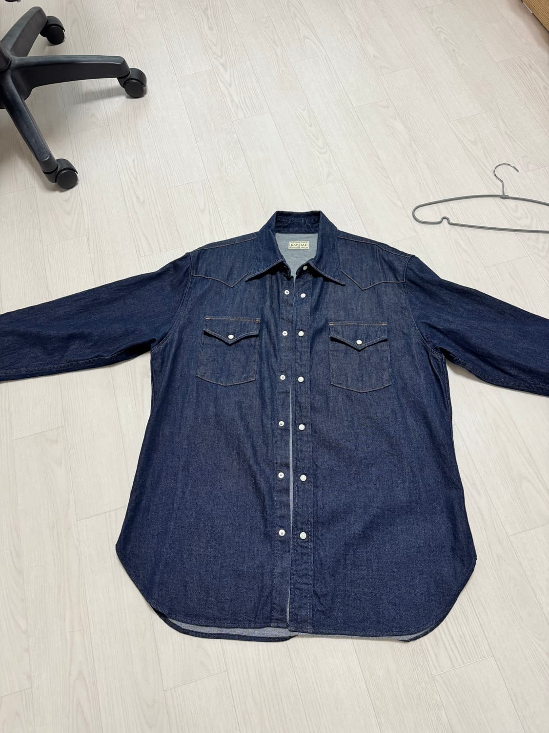 캐피탈 8oz 데님 웨스턴셔츠 3사이즈 상품이미지3