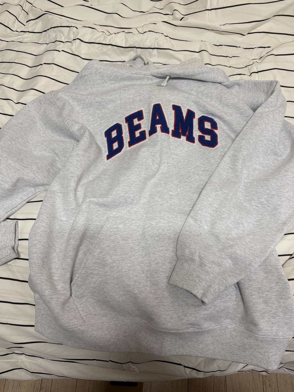 [새상품] 빔즈 베이직 후드 애쉬 그레이 상품이미지1